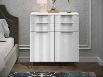 Комод Афина АФ-06 белый бриллиант/бланж