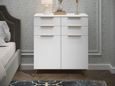 Комод Афина АФ-06 белый бриллиант/бланж