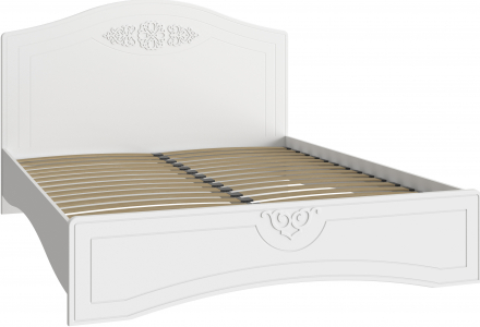 Кровать Ассоль АС-114К (2000x1800) белое дерево