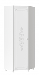 Шкаф угловой Ассоль АС-52К (левый) белое дерево