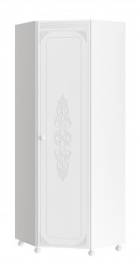 Шкаф угловой Ассоль АС-52К (правый) белое дерево