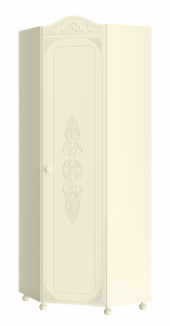 Шкаф угловой Ассоль плюс АС-521К (правый с короной) ваниль
