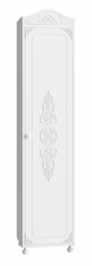 Шкаф Ассоль АС-53К (правый с короной) белое дерево