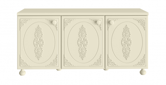 Тумба под ТВ Ассоль плюс АС-55 ваниль