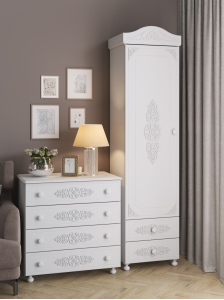 Комплект мебели для гостиной Ассоль АС-056 белое дерево