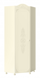 Шкаф угловой Ассоль плюс АС-521К (правый с короной) ваниль