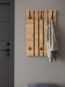 Вешалка ВН-11 дуб крафт золотой (600*930)