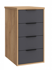 Тумба К-52 дуб крафт золотой/графит