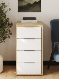 Тумба К-53 блэквуд ячменный/меренга