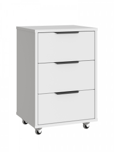 Тумба мобильная К-54 белый структурный/меренга