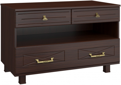 Тумба комбинированная Элизабет ЭМ-5 орех темный