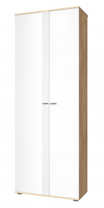 Шкаф для одежды Эмилия ЭЛ-13К глухой дуб крафт золотой/меренга