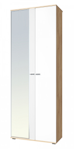 Шкаф для одежды Эмилия ЭЛ-13К комбинированный дуб крафт золотой/меренга