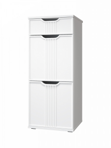 Тумба Эмилия ЭЛ-3 белый структурный/меренга