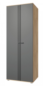 Шкаф для одежды Эмилия ЭЛ-16К глухой дуб крафт золотой/графит