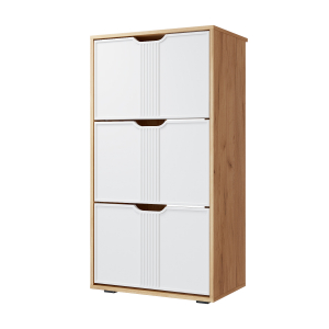 Тумба Эмилия ЭЛ-43 дуб крафт золотой/меренга