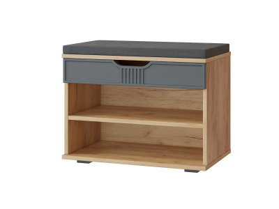 Тумба Эмилия ЭЛ-44К дуб крафт золотой/графит