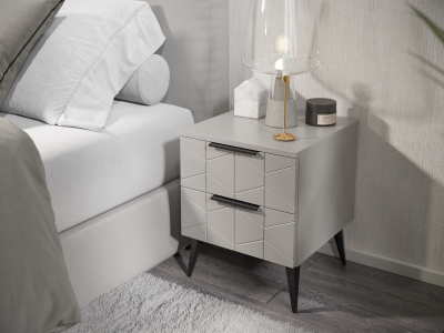 Тумба прикроватная Контемпо КТ-04 кашемир/шарли керамика