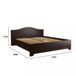 Кровать «Монблан» МБ-604К (2000х1800) венге/орех шоколадный