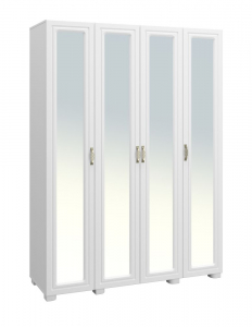 Шкаф «Монблан» МБ-25К с зеркалом белое дерево