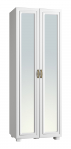 Шкаф с зеркалом «Монблан» МБ-26К белое дерево