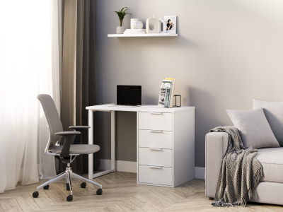 Стол С-414 белый структурный/меренга (1000х550)