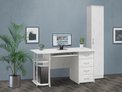 Комплект мебели для офиса С-222БН+ВИ-7 северное дерево светлое