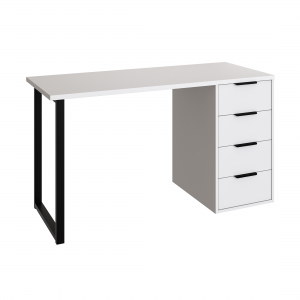 Стол С-402 белый структурный/меренга (1350х550)