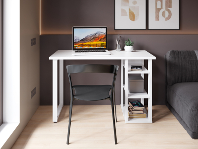 Стол С-611 (1200х600) белый структурный