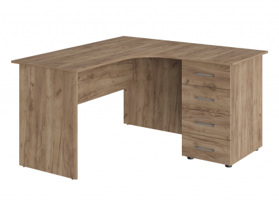 Комплект стол с тумбой ОФ-10+ОФ-20 дуб крафт табачный