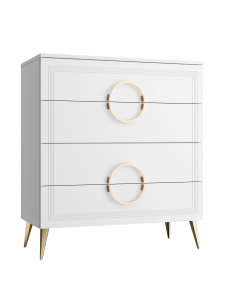 Комод Оливия ОЛ-02 белый бриллиант/бланж