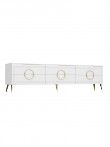 Тумба ТВ Оливия ОЛ-05 белый бриллиант/бланж