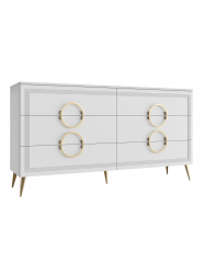 Комод Оливия ОЛ-07 белый бриллиант/бланж
