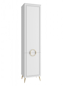 Шкаф-пенал Оливия ОЛ-11 правый белый бриллиант/бланж