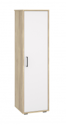 Шкаф-пенал Оскар ОС-01 блэквуд ячменный/белый структурный