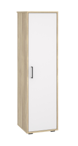 Шкаф-пенал Оскар ОС-01 блэквуд ячменный/белый структурный