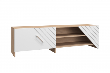 Тумба Милана МИЛ-1 дуб урбан янтарный/сатин белый