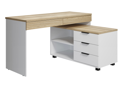 Стол Скайлайт СЛ-22К блэквуд ячменный/белый/меренга