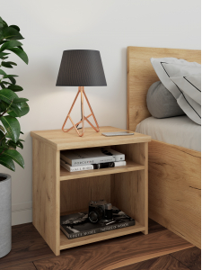 Тумба прикроватная открытая Виктория ВИ-15 дуб крафт золотой