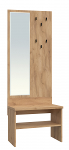 Комплект мебели для прихожей Виктория ВИ-011 дуб крафт золотой