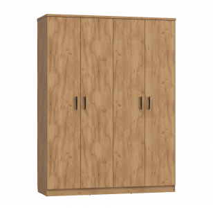 Шкаф четырехдверный для одежды Виктория ВИ-10 дуб крафт золотой