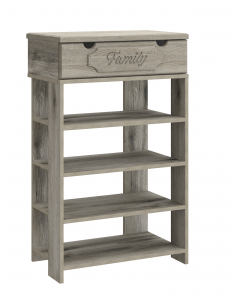 Тумба для обуви ДримСтар ДС-21 (600) дуб эвок/дуб сонома темный