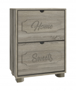 Тумба для обуви ДримСтар ДС-22 дуб эвок/дуб сонома темный