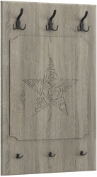 Вешалка ДримСтар ДС-31 дуб сонома темный