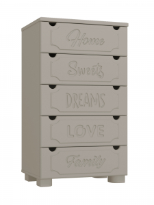 Комод ДримСтар ДС-11 глиняный серый/риолит