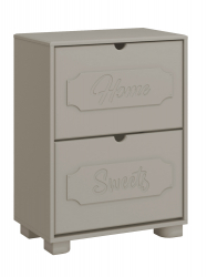 Тумба для обуви ДримСтар ДС-22 глиняный серый/риолит