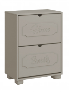 Тумба для обуви ДримСтар ДС-22 глиняный серый/риолит