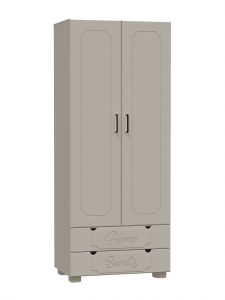 Шкаф для одежды ДримСтар ДС-60К глиняный серый/риолит