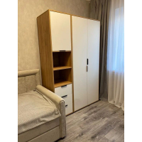 Шкаф для одежды Оптима ОП-01 дуб крафт золотой/меренга