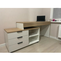 Стол Скайлайт СЛ-21К блэквуд ячменный/белый/меренга